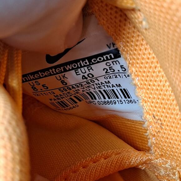 Nike‎ Women's Ombre Atomic Mango Roshe Run Athletic Shoes Size 8.5 - Picture 9 of 10